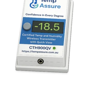 Wireless temperature and humidity transmitter with display and external Pt100 input