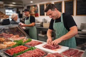 smart butcher using temperature monitoring to protect meat 