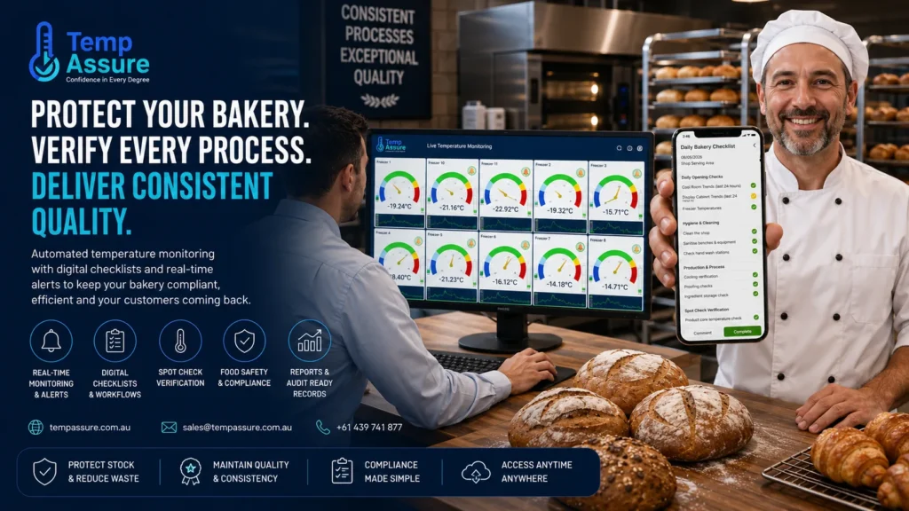 bakery temperature and process monitoring by temp assure