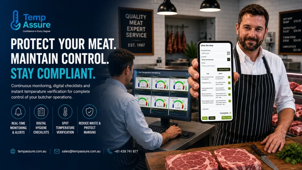 butcher temperature monitoring and checklists from tempassure.com.au